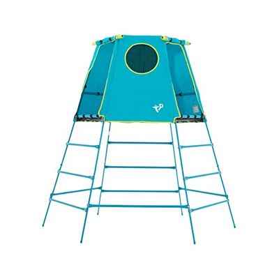 TP Toys Explorer - Marco de Escalada de Metal con Plataforma y guarida | TP852 | 18 Meses - bajo 12 años - Altura Completa | Azul | Juguetes para Exteriores y jardín para niños