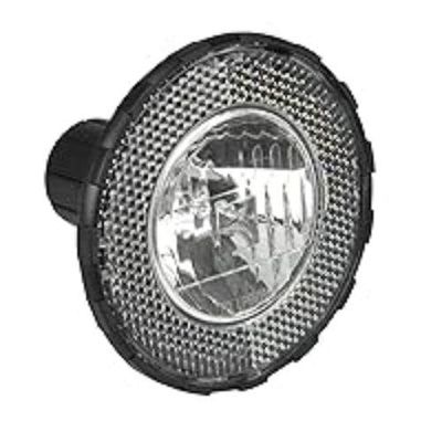 Fischer Cykel Dynamo främre lampa 10 lux med utbytbar halogenglödlampa 6 V/2,4 W, StVZO-godkänd strålkastare, svart
