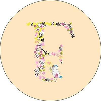 Bonateks, Ronde digitaal bedrukte muismat, antislip onderkant, voor kantoor en thuis, diameter: 22 cm