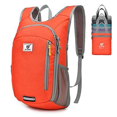SKYSPER 10L Fällbar Ryggsäck Dagsryggsäck Daypack Vandringssäck Reseryggsäck för utomhusvandring, resor och stadsresor