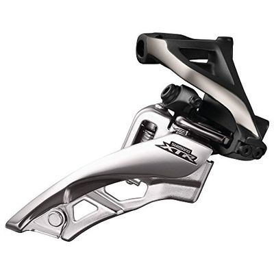 Shimano XTR FD-M9000, Deragliatore Anteriore 3 x 11 Velocità, Nero/Argento