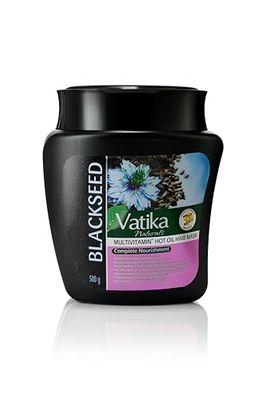 Dabur Vatika Multivitamin Enriched Black Seed Complete Care Hair Mask 500g | With black seed, soybean & henna | Blended with essential multivitamins (Pack of 1) (Package may vary)