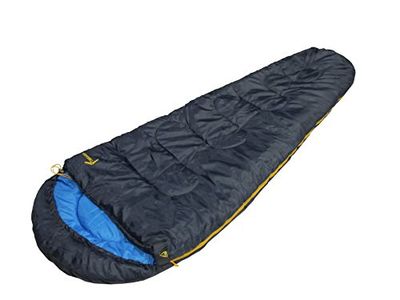 Best Camp Timbarra, Sacco a Pelo Unisex, Blu Scuro/Celeste, 220 X 80/55 cm