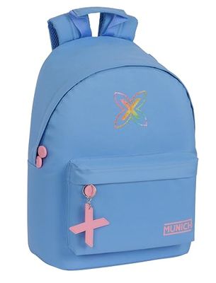 Safta MUNICH LAVANDA - Sac à dos pour ordinateur portable 14,1", idéal pour les jeunes de différents âges, confortable et polyvalent, qualité et résistance, 31 x 16 x 41 cm, couleur, violet,