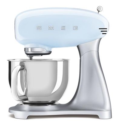 Smeg smf02pbeu Robot de Cocina, 800 W, 4.8 litros, Acero Inoxidable, 10 Velocidades, Azul