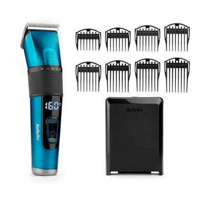 BaByliss Tagliacapelli Japanese Steel, batteria agli ioni di litio, autonomia 160min, Ricarica in 3h, Custodia inclusa, E990E