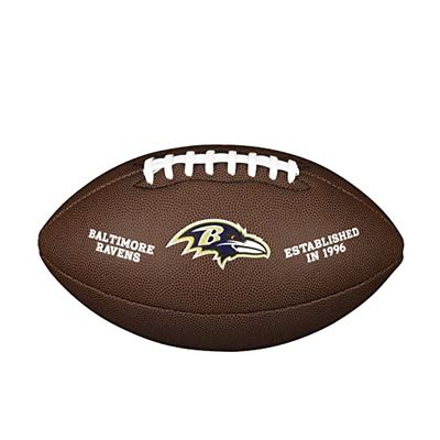 Wilson Palla da Football Americano NFL TEAM LOGO, Misura Ufficiale, Pelle Composita