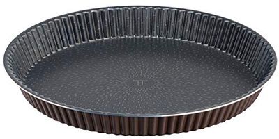 Tefal Success Moule à tarte 30 cm, Revêtement antiadhésif sûr, Aluminium 100% recyclé, Fabriqué en France, Chocolat J1608402