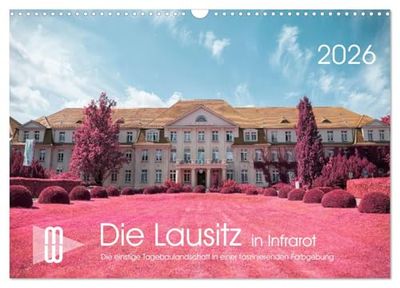Die Lausitz im faszinierenden Infrarotlicht (Wandkalender 2026 DIN A3 quer), CALVENDO Monatskalender: Motive aus der Lausitz im Stil eines Infrarotfilm