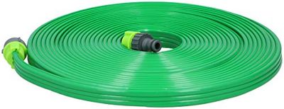 Kinzo Manguera de pulverización 15M – Manguera de jardín con 2 acopladores – Ideal para hierba, macizos de flores y huerto – Verde