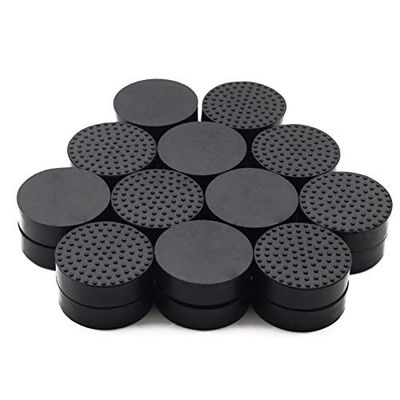 UFelice Osynlig växtkruka fötter, halkfria solida gummikrukor fothöjare, grytlyftare för inomhus- eller utomhusplanterare, bra luftcirkulation för trädgårdsblommor | 24-pack + starka självhäftande