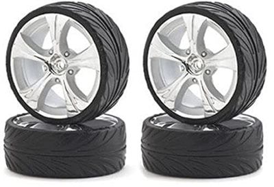 Carson 500900064 13 - Set da 4 Ruote Big Wheel On-Road