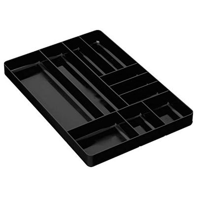 Ernst 5011 Manufacturing Organizer Tray, 10-Compartments, Black