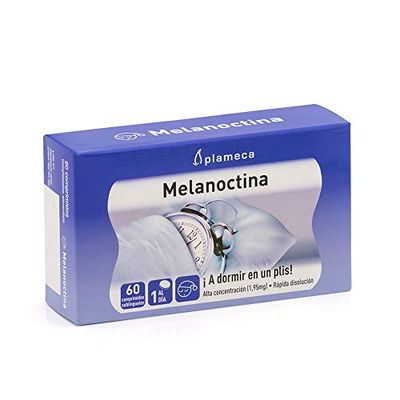 PLAMECA - Melanoctina Pastilhas, sono profundo, subblingual, dormir bem, melhor, rápido e relaxado, inclui melatotina, extrato, celulose e estabilizante, melhora o seu sono e descanso, 60 comprimidos