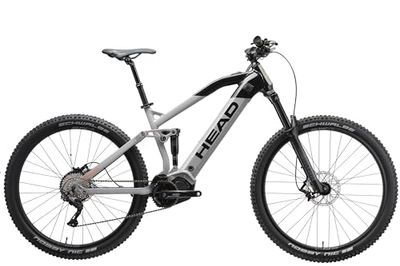 HEAD Durango 1.0, Mountain Bike elettrica a Sospensione Completa E-Fully Unisex Adulto, Grigio/Nero, 51