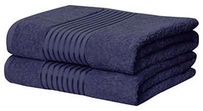 Rapport Windsor 2-delige handdoekbale, 100% katoen, gekamd, Denim/eendenei, 140 x 90 x 1 cm
