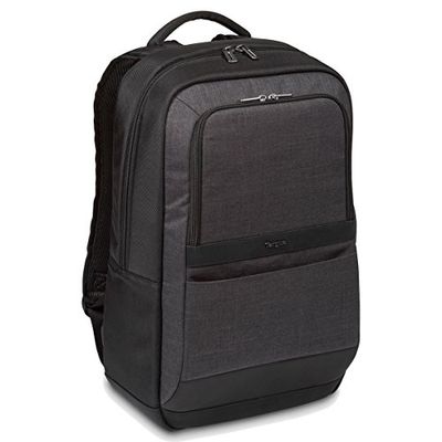 Targus CitySmart 12.5 13 13.3 14 15 15.6" Essential Laptop Backpack Zaino Casual, 47 cm, 20 liters, Multicolore (Noir Et Gris)
