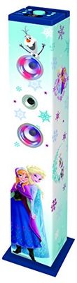 Lexibook Disney Frozen Elsa Altoparlante a Torre Bluetooth, Luci LED, 1 Microfono, Blu, K8050FZ