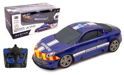 TURBO CHALLENGE - Alpine A110 - Gendarmeria - 099216 - Auto Telecomandata - Blu - 1/24 - Batterie Non Incluse - Plastica - Giocattolo per Bambini - Regalo - A partire dai 6 anni