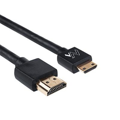 Maclean MCTV-710 Ultra Slim hög hastighet HDMI kabel Audio Video Ethernet förgylld 4K 3D FullHD (HDMI-miniHDMI 0,5 m)