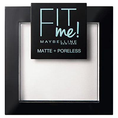 Maybelline New York Fit Me Matte + Poreless Pó matificante, com escova e espelho