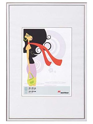walther design Moldura para fotos prata 15 x 15 cm moldura de plástico New Lifestyle KV150S