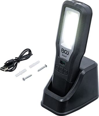 BGS 85347 | Lámpara de trabajo LED COB | plegable | con estación de carga