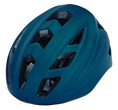 Prophete Unisex – fietshelm voor volwassenen met geïntegreerde LED, EKO Glue On, maat: 52-59 cm, kleur: donkergrijs, 52-59 cm