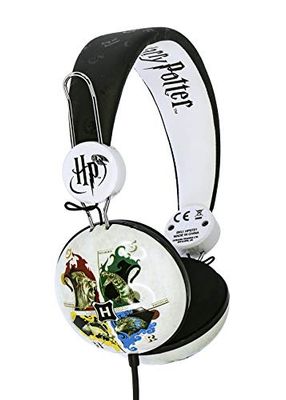 OTL Technologies HP0721 Harry Potter Hogwarts Crest Casque Filaire Taille Unique - Réglable Blanc