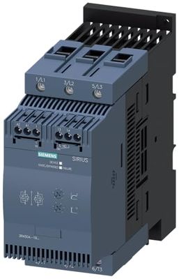 Siemens 3RW3046-1BB14 Sirius softstarter, maat S3, 80A, 45KW/400V, 40 graden, 200-480V, 110-230V AC/DC, schroefklemmen, wit