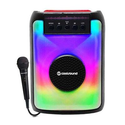 Coolsound Party Boom A380 Altavoz Portatil Bluetooth 30W 3" - Iluminacion LED - USB, MicroSD, Jack3.5mm - Bateria 3.7V 1500mAh