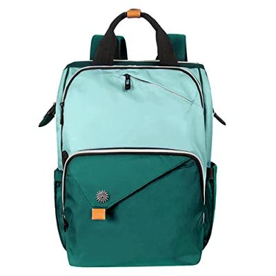 Hap Tim Mochila negra para ordenador portátil de 15,6 pulgadas, impermeable, con compartimento para ordenador portátil, para hombre y mujer (7651EU), verde