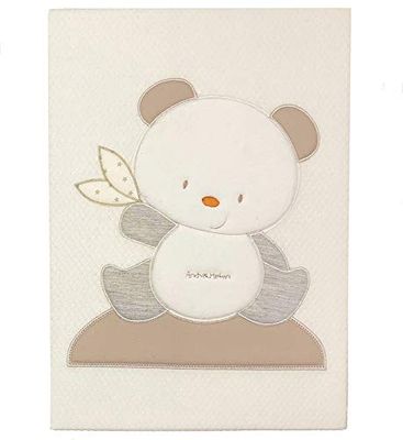 Andy & Helen 3/4470cd03 p Couverture Lit Brodé Coton, crème