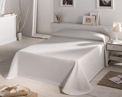 Estoralis - Quickpoints Jacquard bomull, Färg Vit, Säng 150 cm - 250 x 270 cm