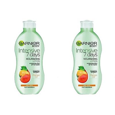 Garnier Body Intensive 7 Days Nourishing Body Lotion, Mango, 400 Ml, Pack Of 2