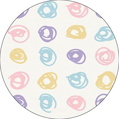 Bonateks, Ronde digitaal bedrukte muismat, antislip onderkant, voor kantoor en thuis, diameter: 22 cm