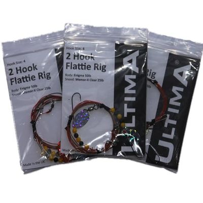 Ultima Flattie Rig - 2 haken - maat 2
