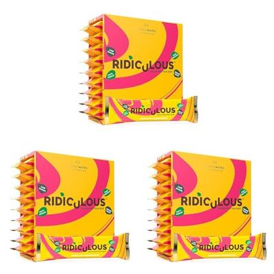 Protein Works - Ridiculous Vegan Protein Bar, Award Winning, 100% Plant Based & Palm Oil Free, High Protein, Chocolate Caramelicious, 9 Bars (Pack of 3)