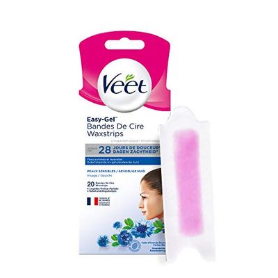 VEET Bandes de Cire Visage - Peaux Sensibles