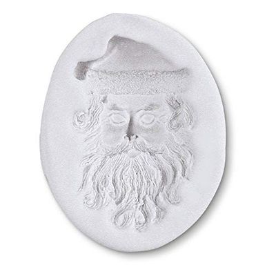 Unbekannt 'Städter 257269 dekoflex – Model Père Noël Visage Silicone Forme, Silicone, Blanc, 5 x 5 x 3 cm