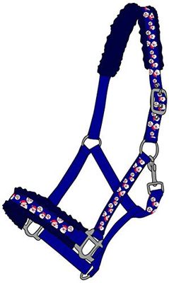 PFIFF 102470 - Cavezza natalizia, colore: Blu Cob
