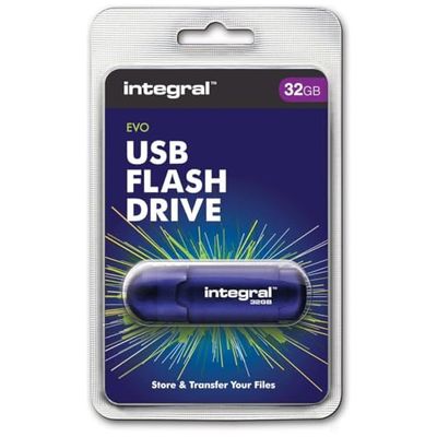 Integral INFD32GBEVOBL 32GB geheugenkaart USB blauw