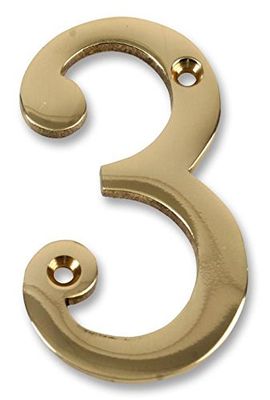 Duratool D01253 Brass Number, No. 3, 3" Length