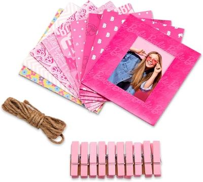 KODAK Barbie x Marcos de Papel Coloridos y Decorativos con Temática de Barbie para Proyectos de Fotos de 2x3” – 20 Marcos Icónicos de Barbie para Decorar tu Álbum de Recortes, Diario y Más