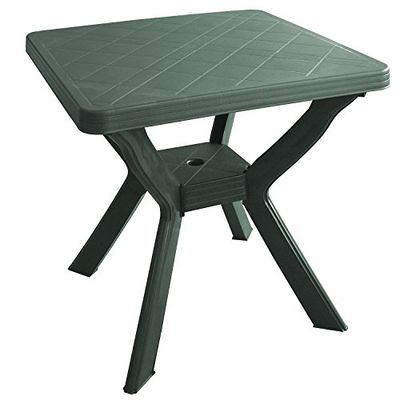 Fun Star 8009271403000 Reno Vierkante Tafel met Verbonden Benen, Groen, 70 x 70 x 72 cm