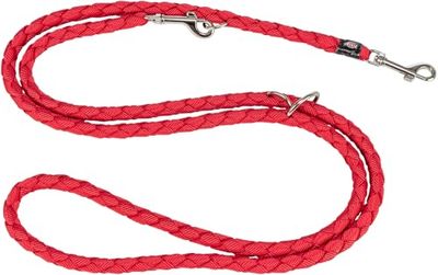 Cavo Guinzaglio Regolabile, Large/XL, 2.00 m/Diametro-18 mm, Rosso/Nero