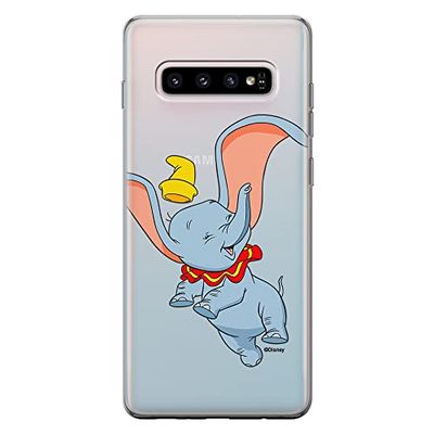 ERT GROUP mobiltelefonfodral för Samsung S10 PLUS originalt och officiellt licensierat Disney mönster Dumbo 015 optimalt anpassad till formen på mobiltelefonen, gedeeltelijk transparant
