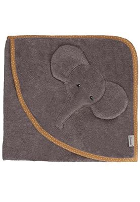 Sterntaler Baby Unisex ręcznik kąpielowy dla niemowląt GOTS motyw słoń 80 x 80 cm, ręcznik kąpielowy dla niemowląt, różowy