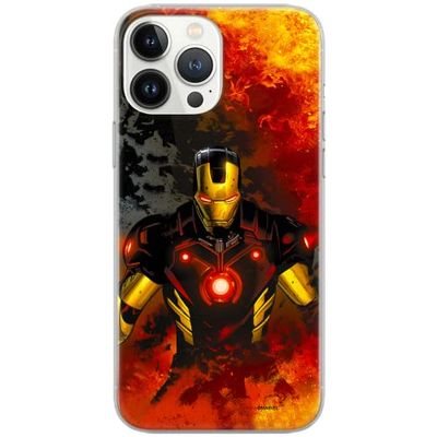 ERT GROUP mobiltelefonfodral för Samsung A50/A50s/A30s originalt och officiellt licensierat Marvel mönster Iron Man 003 Vit anpassad till formen på mobiltelefonen, fodral tillverkad av TPU-plast