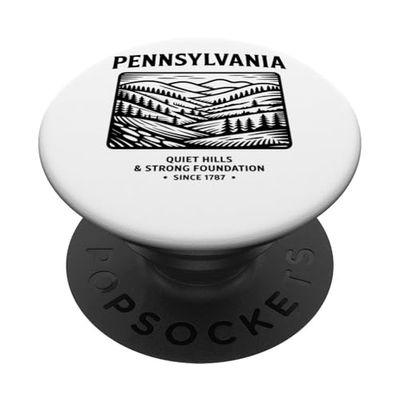 Fundación sólida de Pennsylvania Quiet Hills desde 1787 PopSockets PopGrip Adhesivo